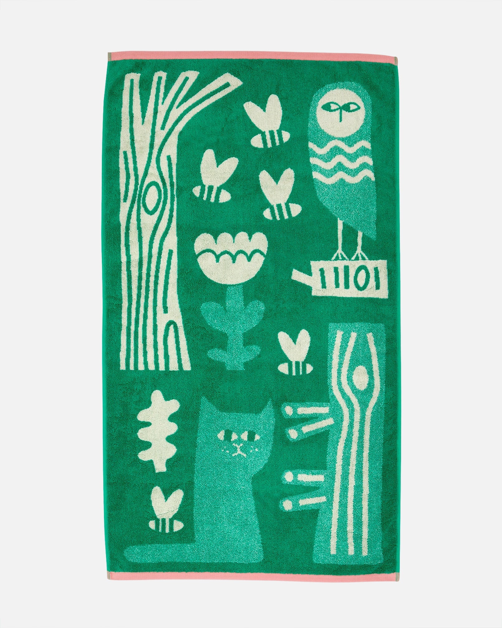 Birds and Bees Bath Towel