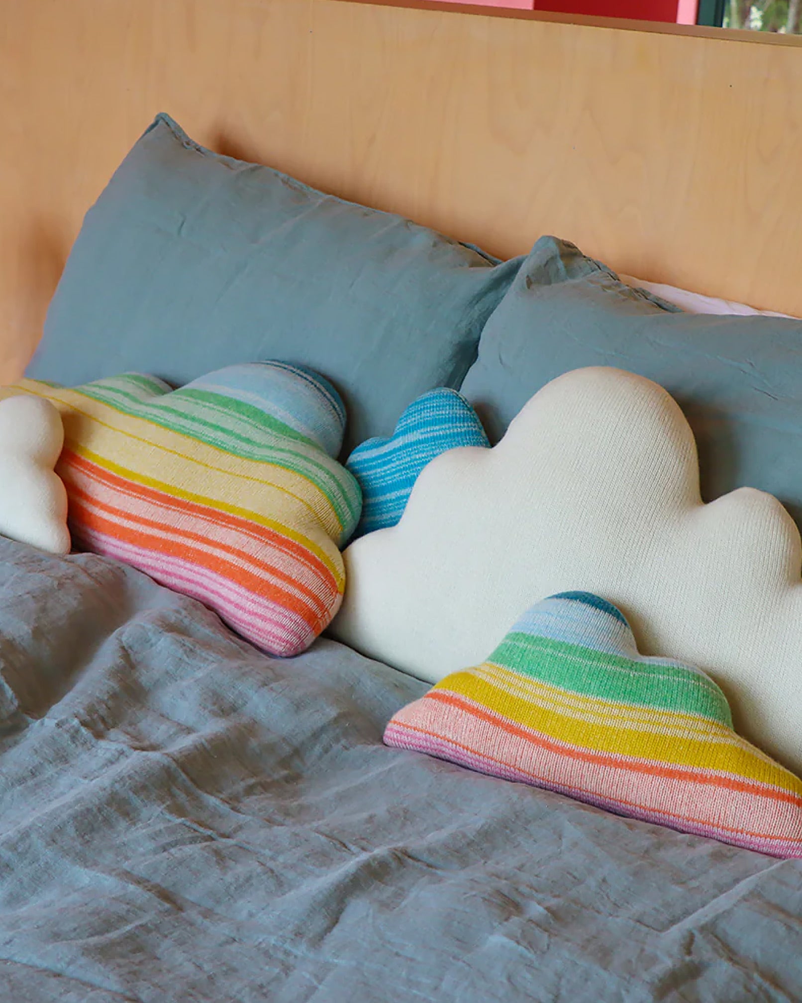 Cloud Small Shaped Cushion - Blue