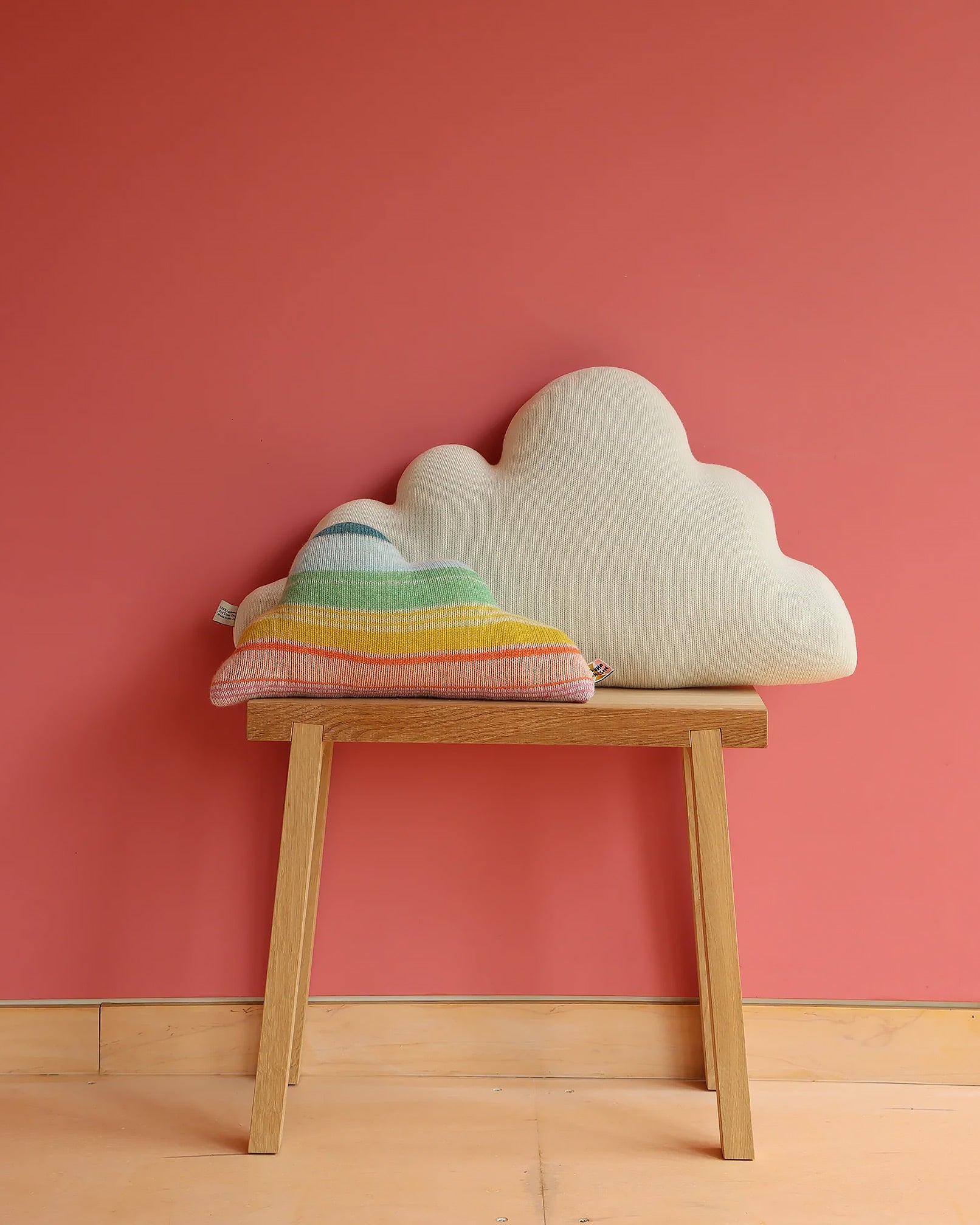 Cloud Small Shaped Cushion - Rainbow