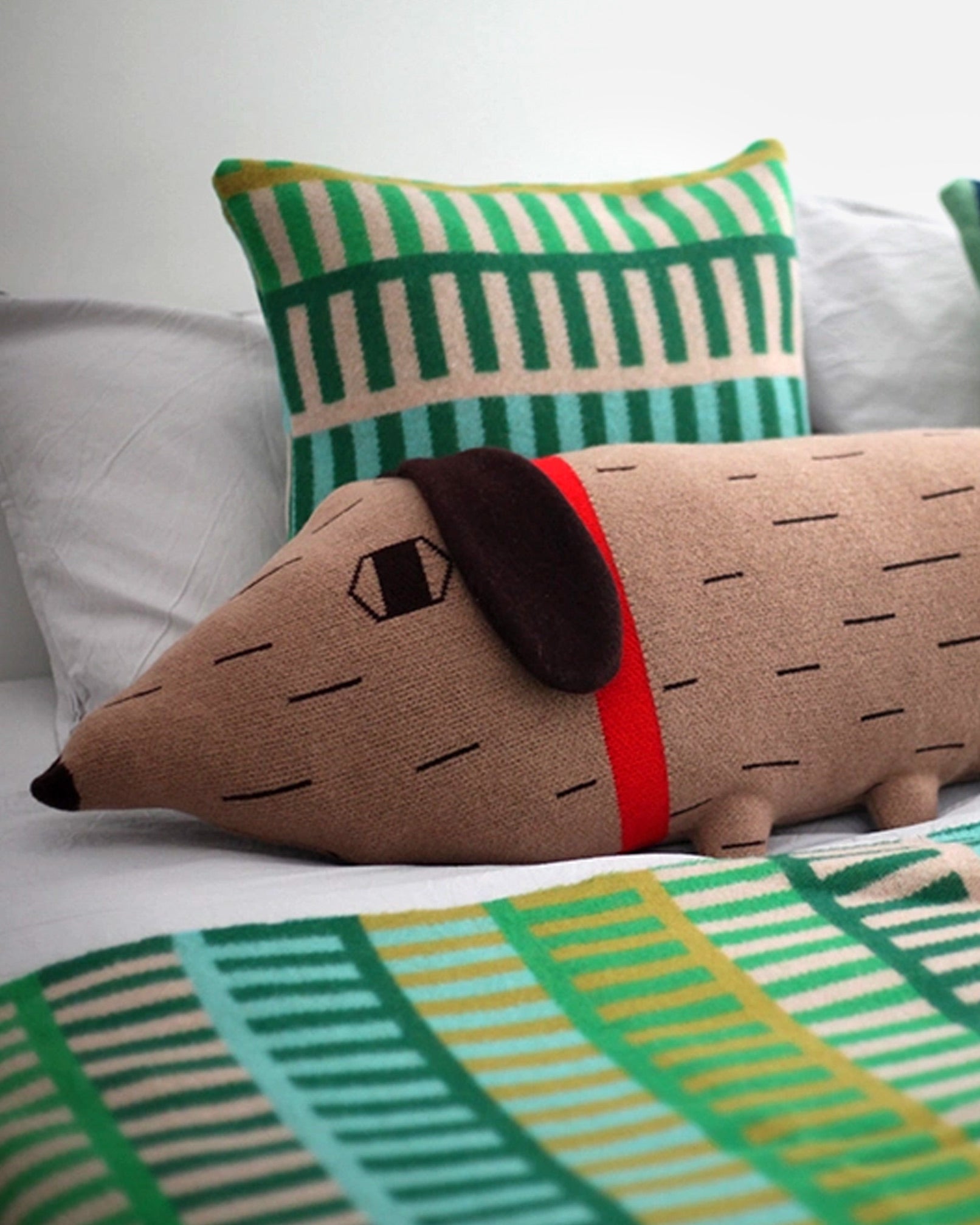 Shiel Square Cushion - Green